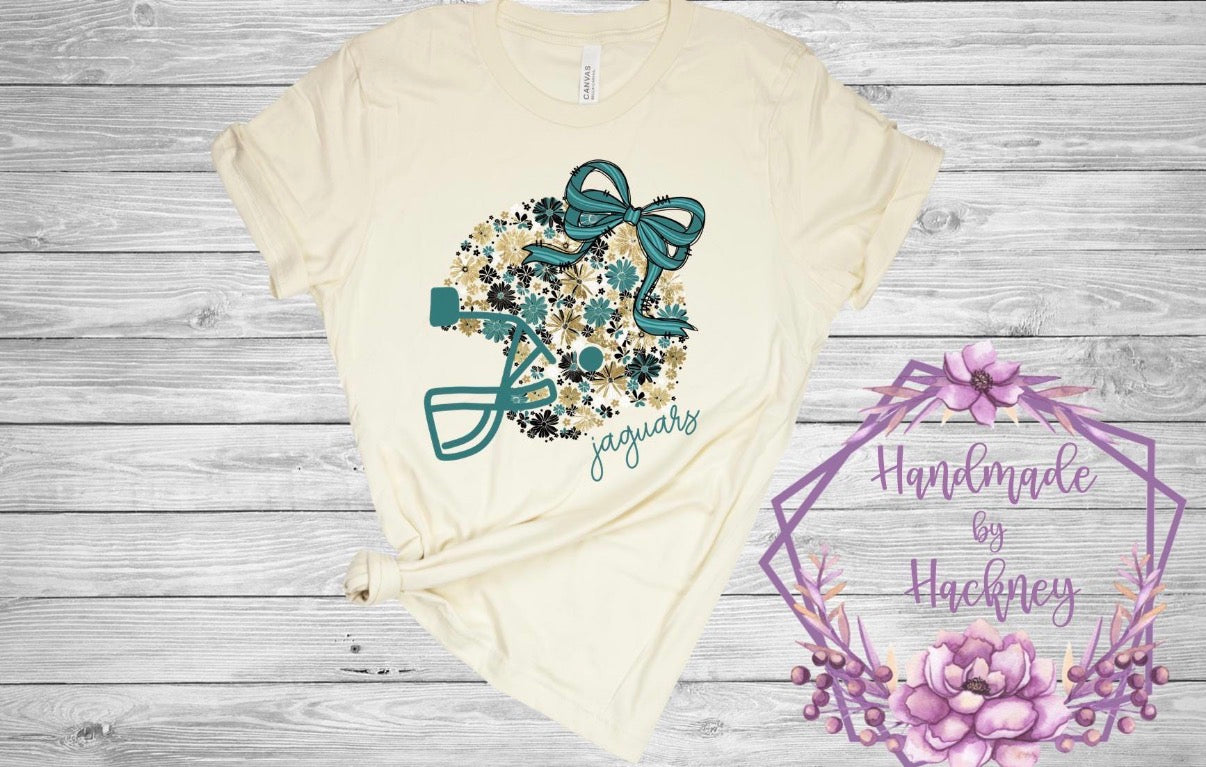 Jaguars Floral Helmet