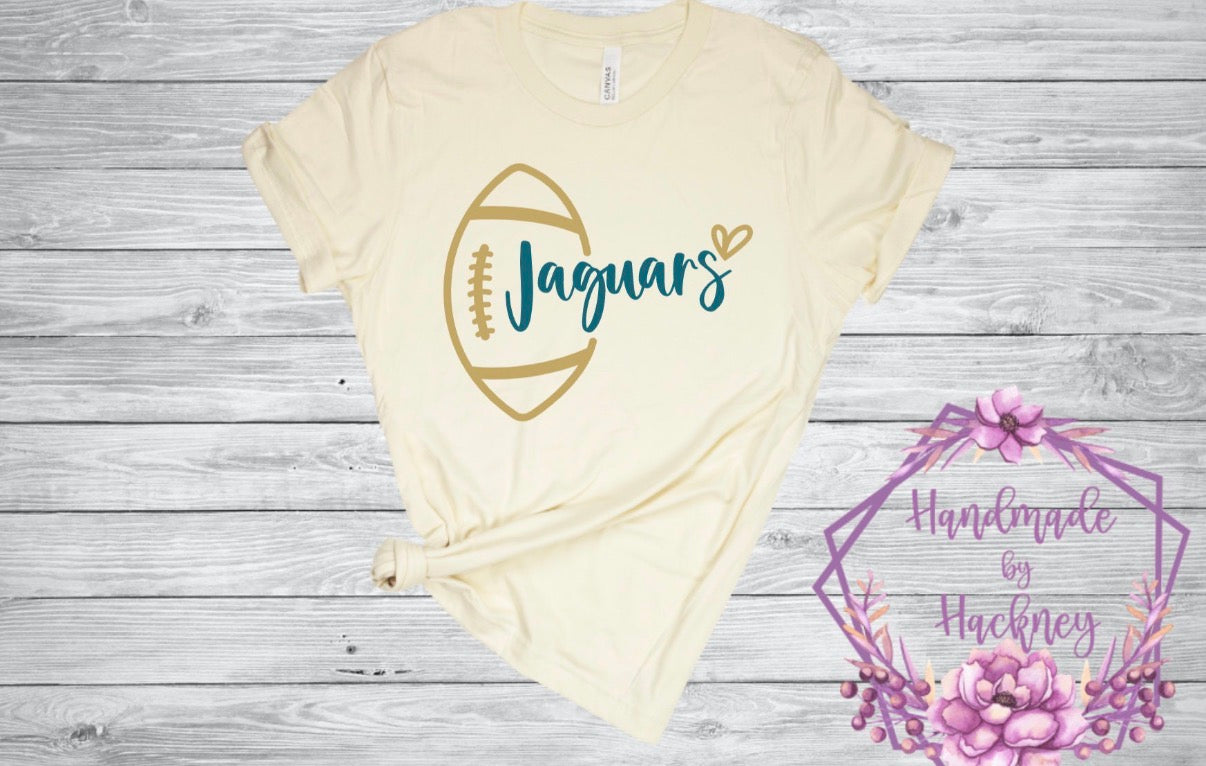 Jaguars Football Heart Side