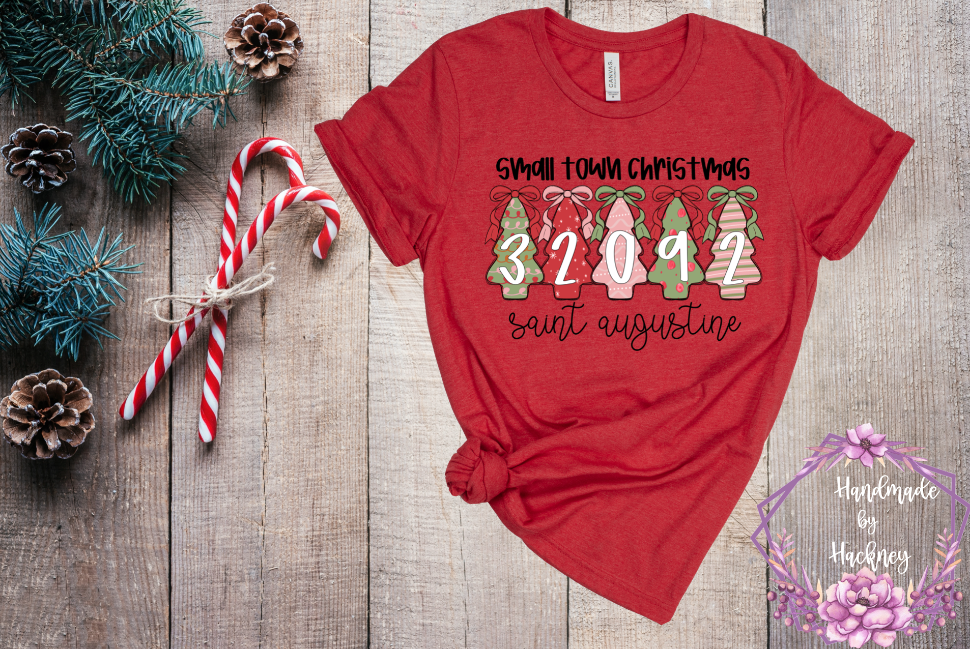 Custom Small Town Christmas Zip Code and Town