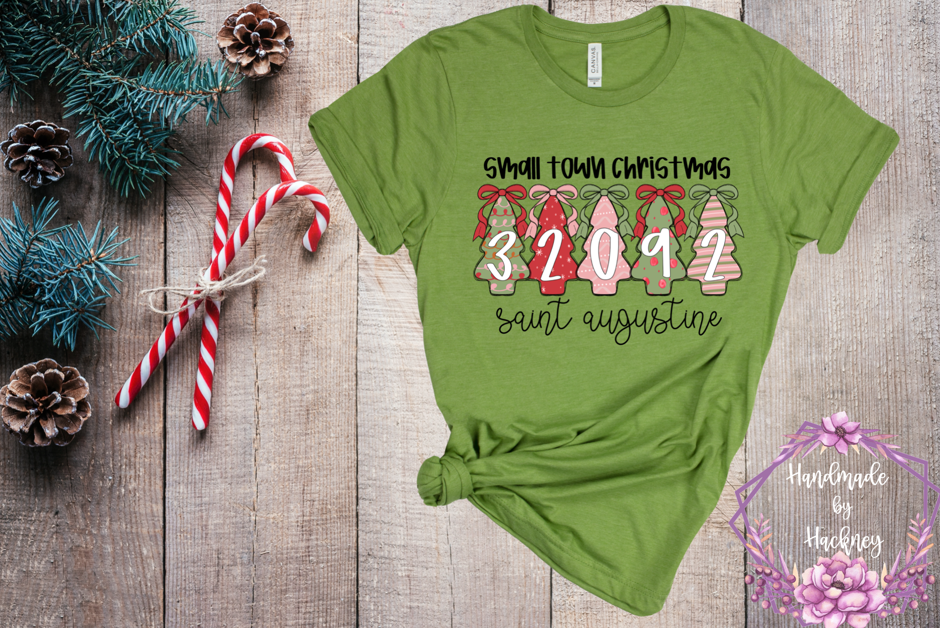 Custom Small Town Christmas Zip Code and Town